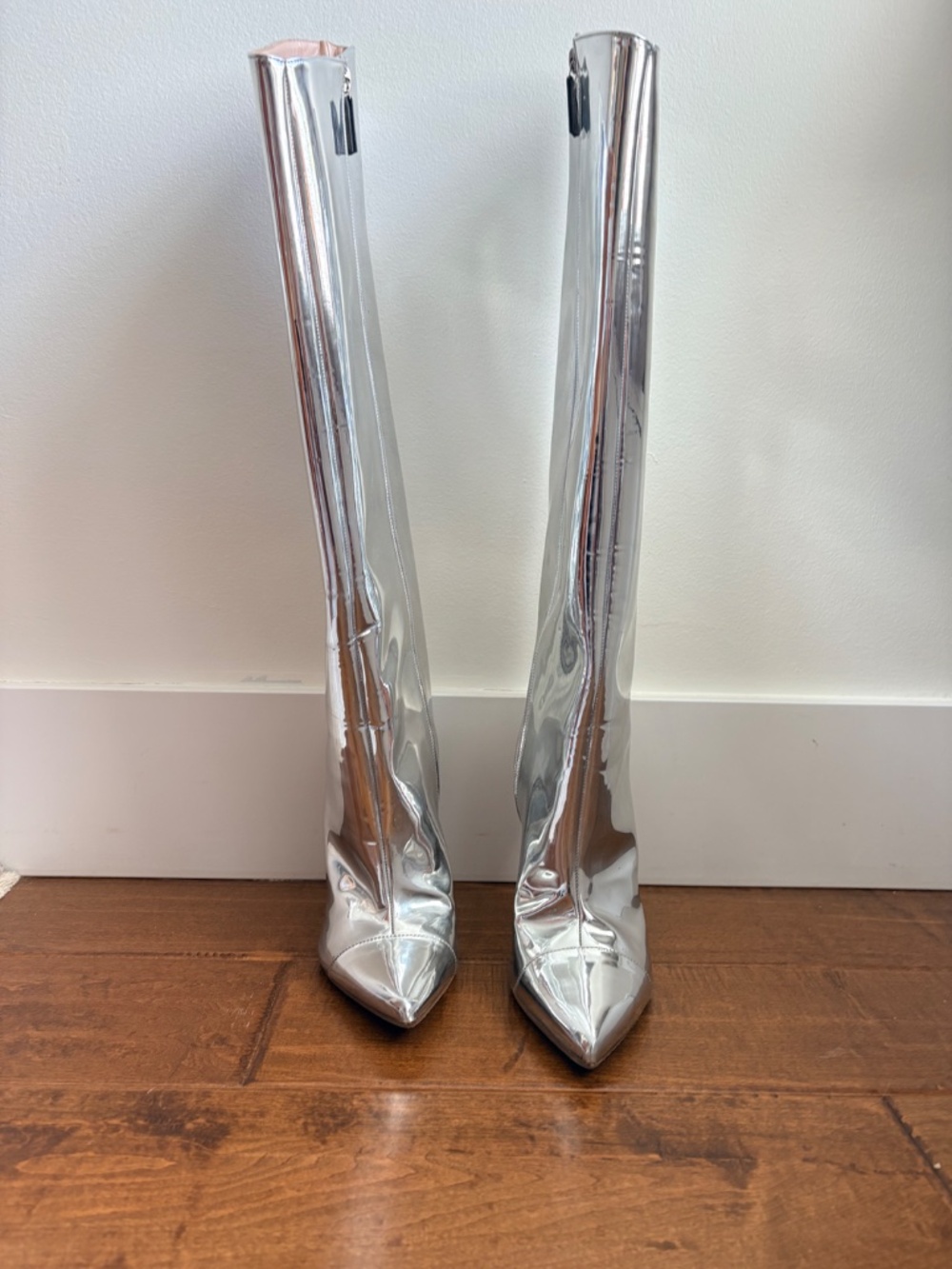 Alexandre Vauthier Metallic Leather Boots - Picture 11 of 13